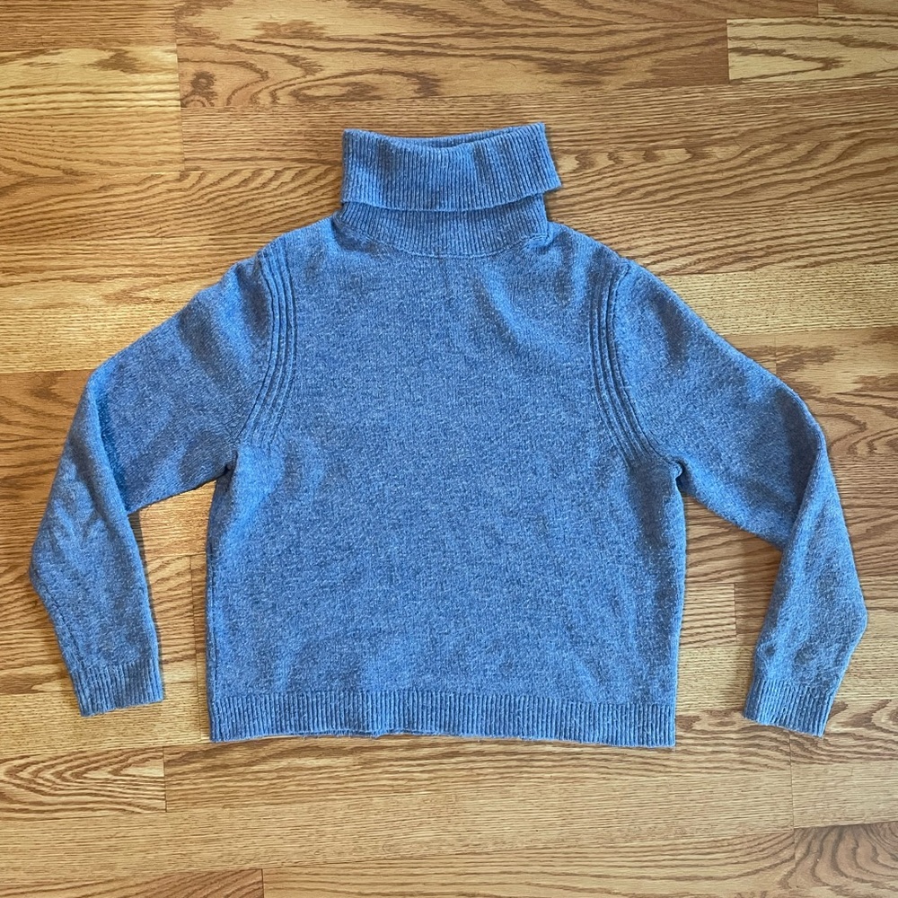 Sky Blue Turtleneck Sweater